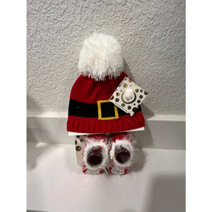 INFANT Santa Hat and Booties